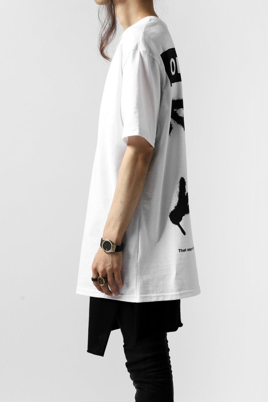 A.F ARTEFACT x buggy exclusive "ON BLACK" T-SHIRT (WHITE x RED)
