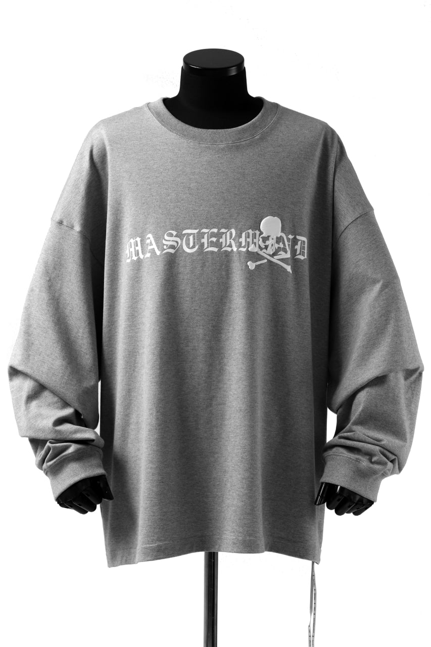 mastermind JAPAN BOXY-FIT LS / RUBBER AND FOAM PRINTED (GREY)