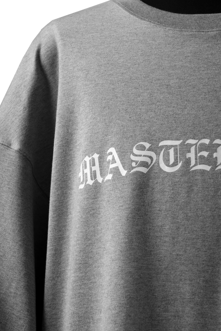 Load image into Gallery viewer, mastermind JAPAN LONG SLEEVE TOPS / GOTHIC FONT LOGO (GREY)
