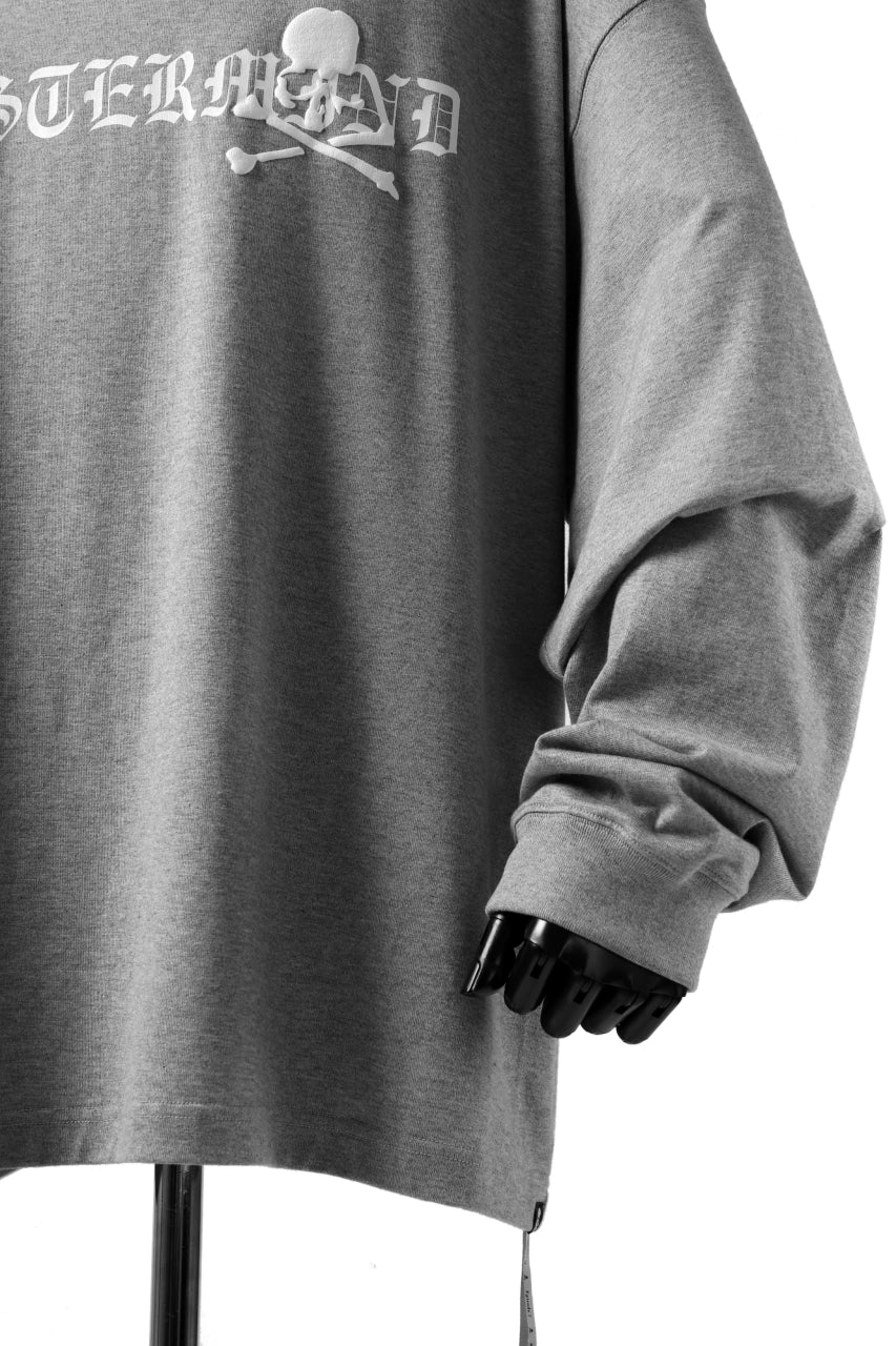 mastermind JAPAN BOXY-FIT LS / RUBBER AND FOAM PRINTED (GREY)