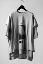 画像をギャラリービューアに読み込む, A.F ARTEFACT &quot;TWINS&quot; ICE DYEING LAYERED OVER SIZE TOPS (GREY)