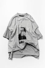 画像をギャラリービューアに読み込む, A.F ARTEFACT &quot;TWINS&quot; ICE DYEING LAYERED OVER SIZE TOPS (GREY)