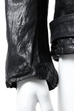 Load image into Gallery viewer, ISAMU KATAYAMA BACKLASH DOUBLE BREASTED JACKET / DOUBLE-SHOULDER OBJECT DYED (BLACK)