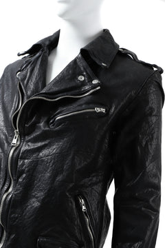 Load image into Gallery viewer, ISAMU KATAYAMA BACKLASH DOUBLE BREASTED JACKET / DOUBLE-SHOULDER OBJECT DYED (BLACK)