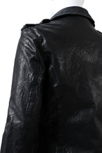 Load image into Gallery viewer, ISAMU KATAYAMA BACKLASH DOUBLE BREASTED JACKET / DOUBLE-SHOULDER OBJECT DYED (BLACK)