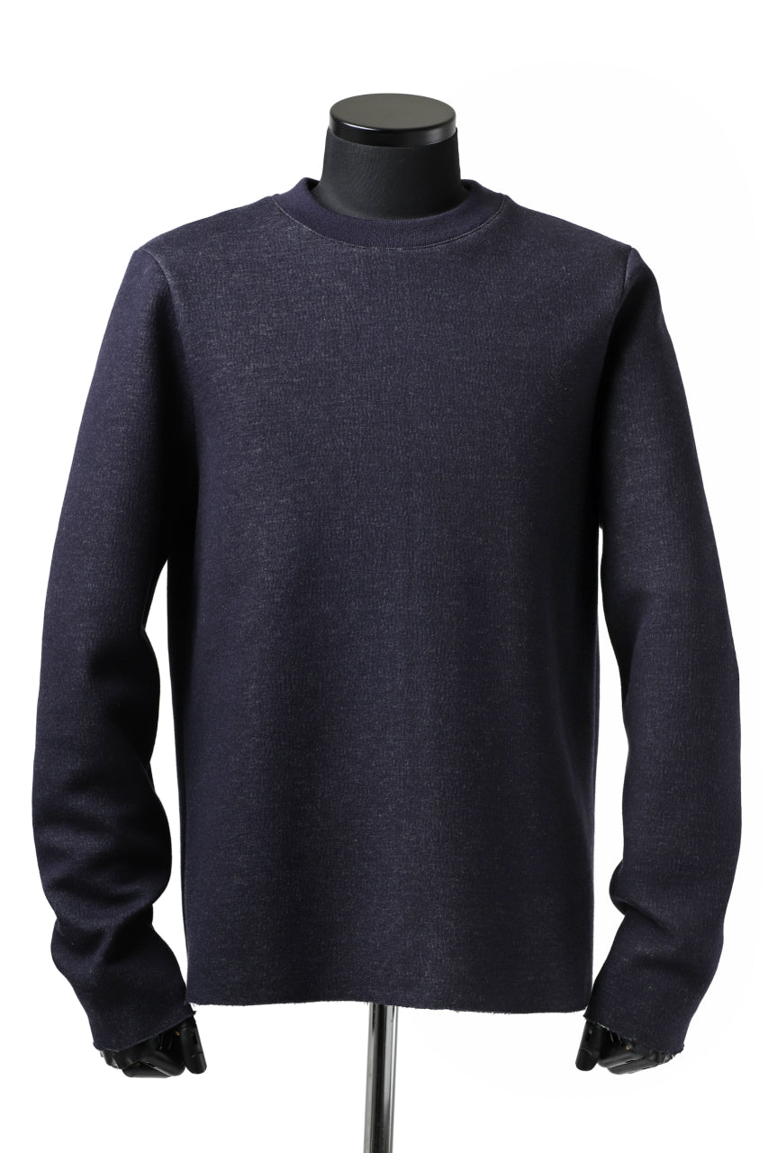 daub ROUGHCUT PULLOVER / DOUBLE KNIT JERSEY (NAVY)
