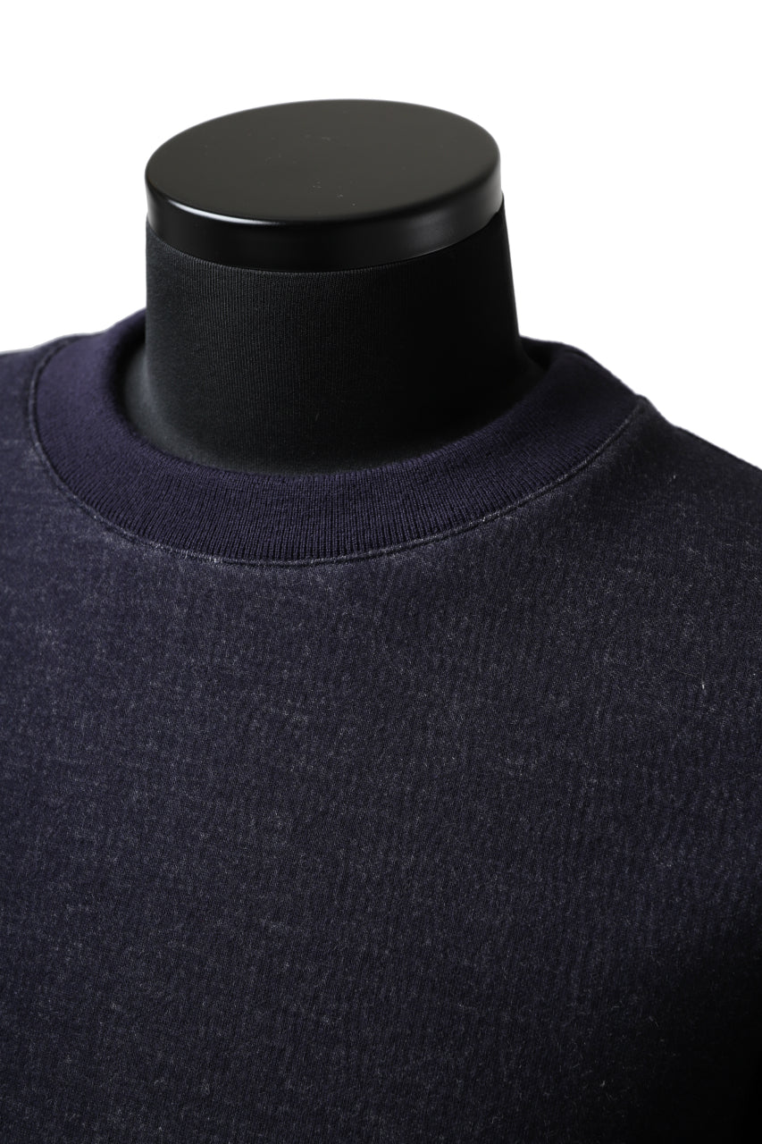 daub ROUGHCUT PULLOVER / DOUBLE KNIT JERSEY (NAVY)