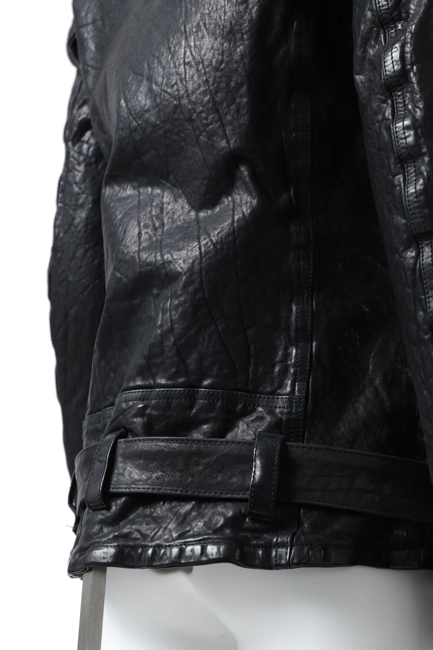 Load image into Gallery viewer, ISAMU KATAYAMA BACKLASH DOUBLE BREASTED JACKET / DOUBLE-SHOULDER OBJECT DYED (BLACK)