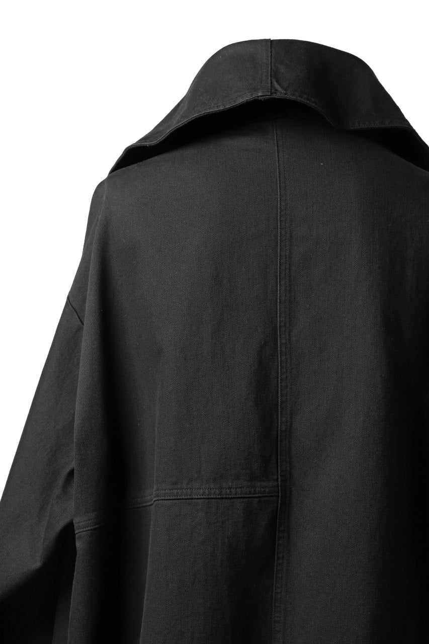 Pxxx OFF by PAL OFFNER OVER SIZE DENIM COAT (BLACK)
