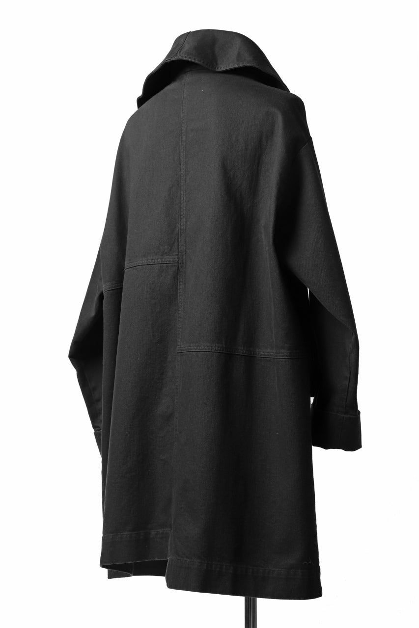 Pxxx OFF by PAL OFFNER OVER SIZE DENIM COAT (BLACK)