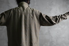 画像をギャラリービューアに読み込む, RESURRECTION HANDMADE vintage damage plaid shirt (KHAKI BEIGE)