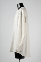 Load image into Gallery viewer, YUTA MATSUOKA round neck fly front shirts / cotton silk nep viera (white)