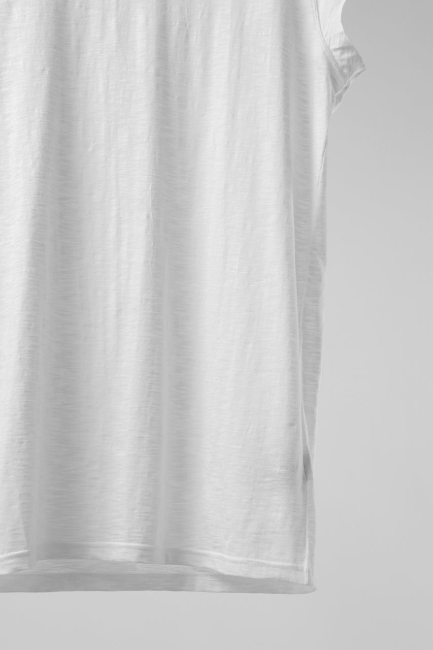 A.F ARTEFACT FRENCH SLEEVE TANK TOP / SLAB JERSEY (WHITE)