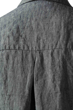 画像をギャラリービューアに読み込む, _vital short sleeve coverall shirt / thin stripe linen (BEIGE)