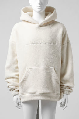 A.F ARTEFACT OVERSIZED HOODIE TOP / BomberFleece (IVORY)