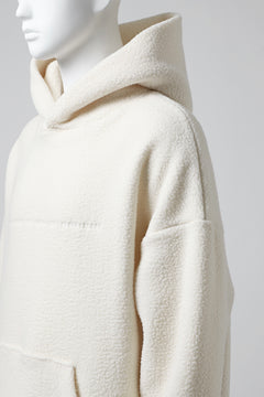 画像をギャラリービューアに読み込む, A.F ARTEFACT &quot;FLUFFY&quot; EMBROIDERED HOODIE / BomberFLEECE (IVORY)