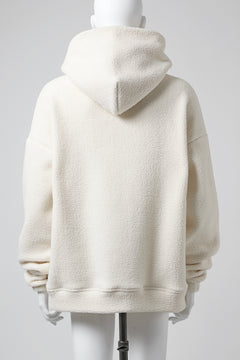 画像をギャラリービューアに読み込む, A.F ARTEFACT &quot;FLUFFY&quot; EMBROIDERED HOODIE / BomberFLEECE (IVORY)