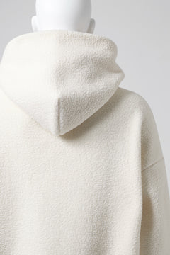 画像をギャラリービューアに読み込む, A.F ARTEFACT &quot;FLUFFY&quot; EMBROIDERED HOODIE / BomberFLEECE (IVORY)