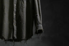 Load image into Gallery viewer, RESURRECTION HANDMADE vintage damage plaid shirt (KHAKI BEIGE)