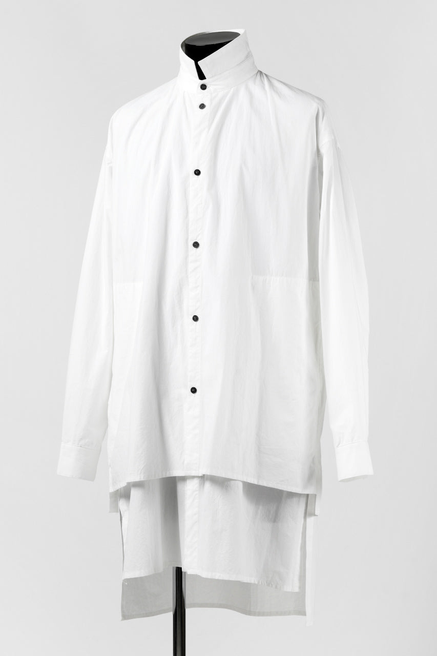 Load image into Gallery viewer, A.F ARTEFACT LAYERED LONG SHIRT / TYPEWRITTER COTTON (WHITE)