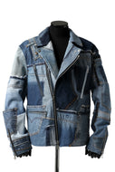 BACKLASH xx LOOM exclusive The Re-BUILD VINTAGE CUSTOM DOUBLE RIDERS JACKET (DENIM ASSORT-B)