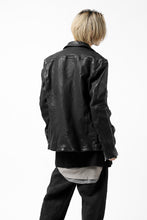 画像をギャラリービューアに読み込む, ISAMU KATAYAMA BACKLASH exclusive DOUBLE RIDERS JACKET / JP-CALF GARMENT WASHED (BLACK)