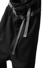Load image into Gallery viewer, Pxxx OFF by PAL OFFNER EXTREME LOW TROUSERS with DOUBLE BELT (BLACK)