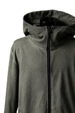 画像をギャラリービューアに読み込む, A.F ARTEFACT LAYERED LONG ZIP HOODIE JACKET / SWITCH FABRIC (COLD DYED KHAKI)