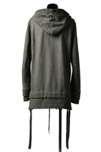 画像をギャラリービューアに読み込む, A.F ARTEFACT LAYERED LONG ZIP HOODIE JACKET / SWITCH FABRIC (COLD DYED KHAKI)