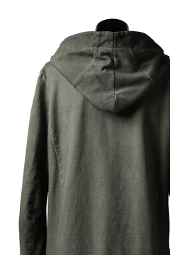 画像をギャラリービューアに読み込む, A.F ARTEFACT LAYERED LONG ZIP HOODIE JACKET / SWITCH FABRIC (COLD DYED KHAKI)