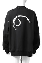 Load image into Gallery viewer, ALMOSTBLACK SLASH CUT SWEAT PULLOVER (BLACK)