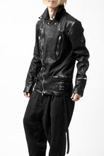 画像をギャラリービューアに読み込む, ISAMU KATAYAMA BACKLASH exclusive DOUBLE RIDERS JACKET / JP-CALF GARMENT WASHED (BLACK)