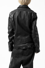 画像をギャラリービューアに読み込む, ISAMU KATAYAMA BACKLASH exclusive DOUBLE RIDERS JACKET / JP-CALF GARMENT WASHED (BLACK)