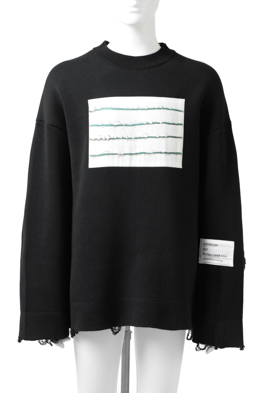 ALMOSTBLACK OVER SIZE KNIT