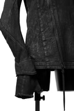 画像をギャラリービューアに読み込む, A.F ARTEFACT HOODIE BIAS ZIP BLOUSON / SWITCH DENIM FABRIC (COATED BLACK)