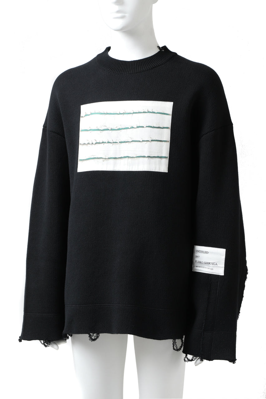 ALMOSTBLACK OVERSIZED CREW NECK KNIT (BLACK)の商品ページ | オール