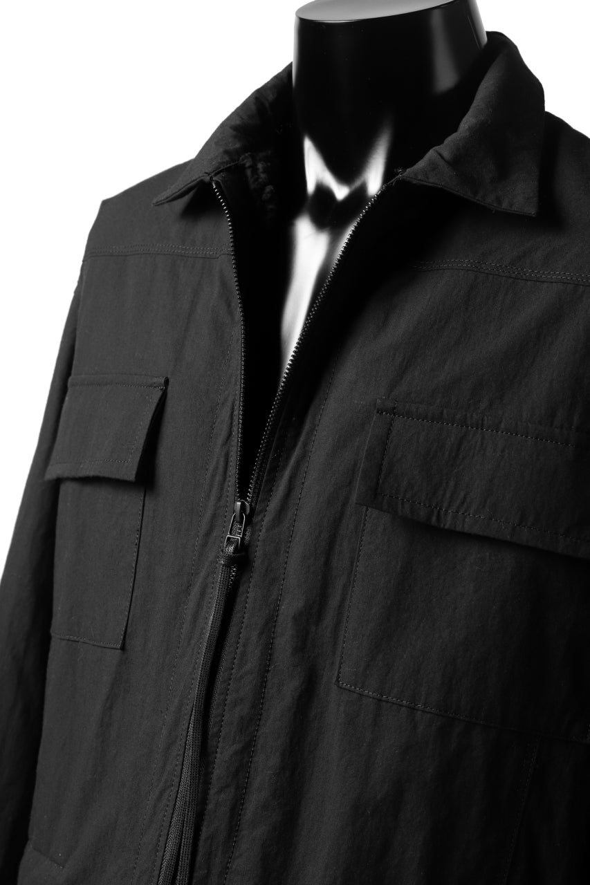 画像をギャラリービューアに読み込む, A.F ARTEFACT MILITARY SWING TOP BLOUSON / WATER REPELLENT+BOA LINER (BLACK)