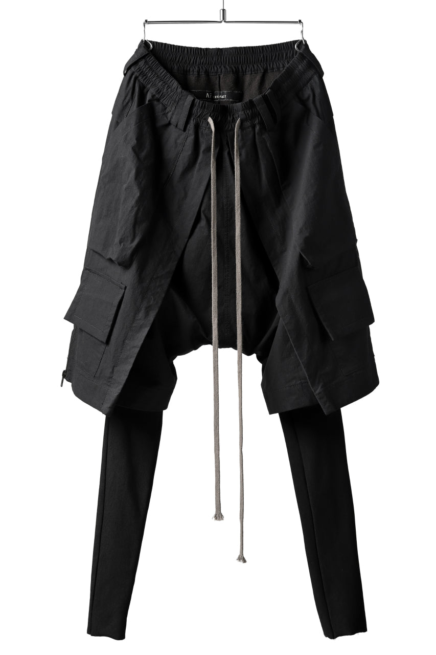 【新品】AF.artefact Military Sarouel Pants M A.F ARTEFACT ZIPPER CARGO SARROUEL-JOGGER PANTS / STRETCH