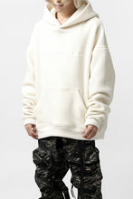 画像をギャラリービューアに読み込む, A.F ARTEFACT &quot;FLUFFY&quot; EMBROIDERED HOODIE / BomberFLEECE (IVORY)