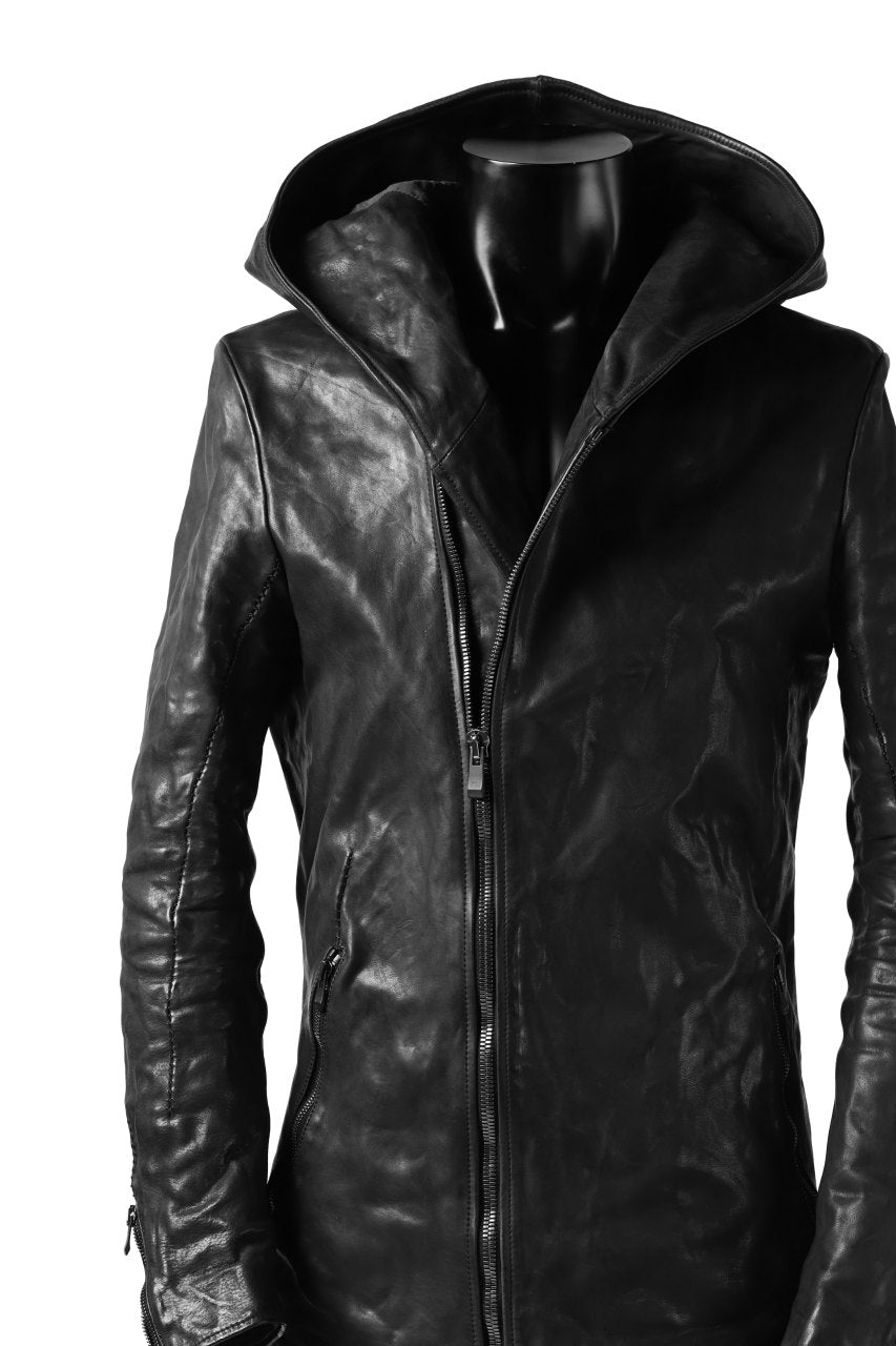incarnation exclusive HOODED JACKET / HORSE FULL GRAIN (BLACK EDITION)