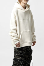 画像をギャラリービューアに読み込む, A.F ARTEFACT &quot;FLUFFY&quot; EMBROIDERED HOODIE / BomberFLEECE (IVORY)