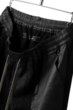 画像をギャラリービューアに読み込む, A.F ARTEFACT ASYMMETRIC COMBINED SARROUEL PANTS (MIX BLACK)