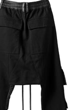 画像をギャラリービューアに読み込む, A.F ARTEFACT ASYMMETRIC COMBINED SARROUEL PANTS (MIX BLACK)