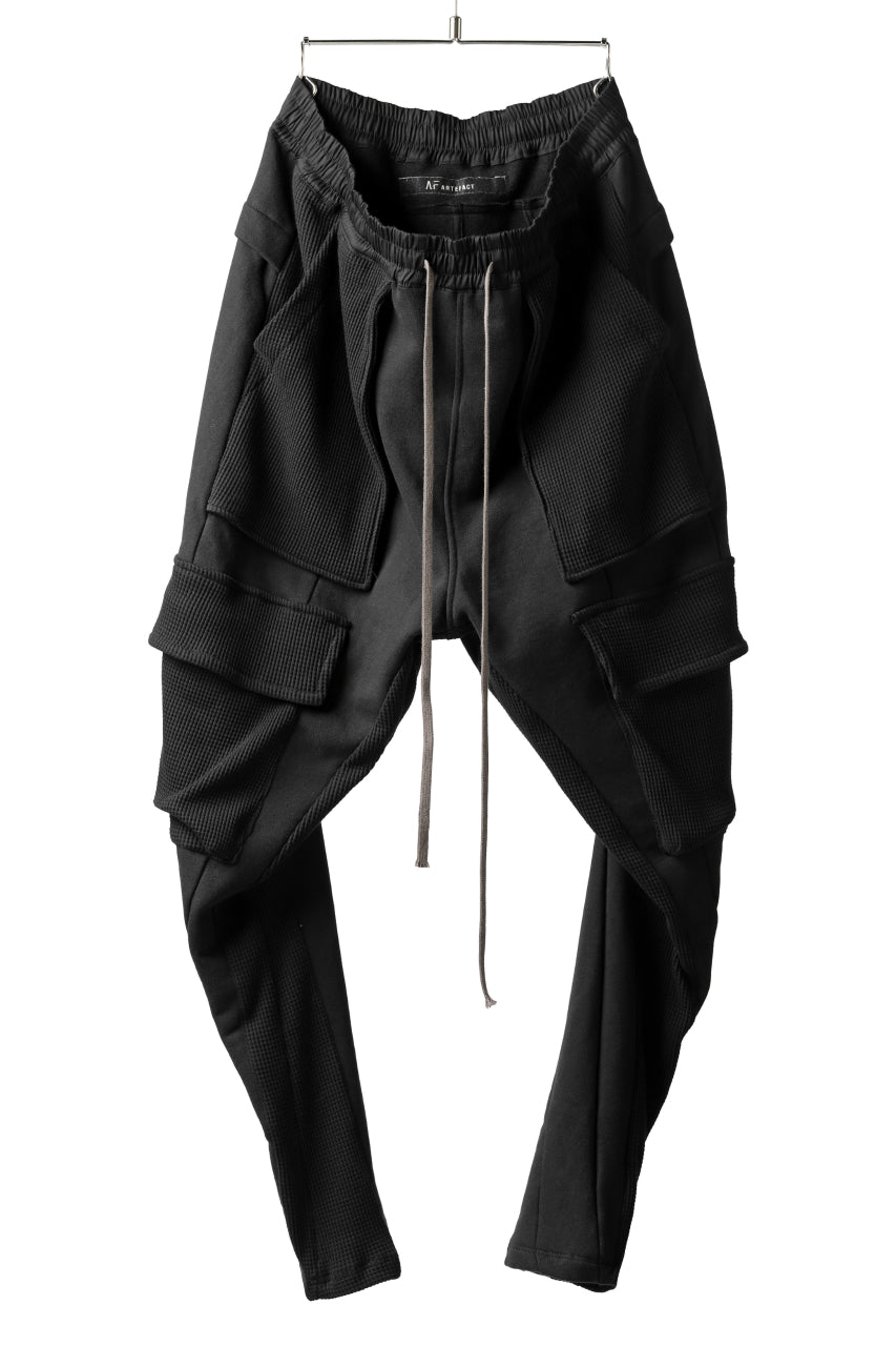 A.F ARTEFACT MILITARY JODHPURS PANTS / MEDIUM SWEAT & WAFFLE (BLACK)