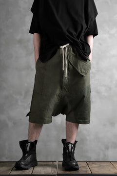 Load image into Gallery viewer, BACKLASH xx LOOM exclusive The Re-BUILD VINTAGE CUSTOM SARROUEL SHORTS (ARMY FIELD-A)