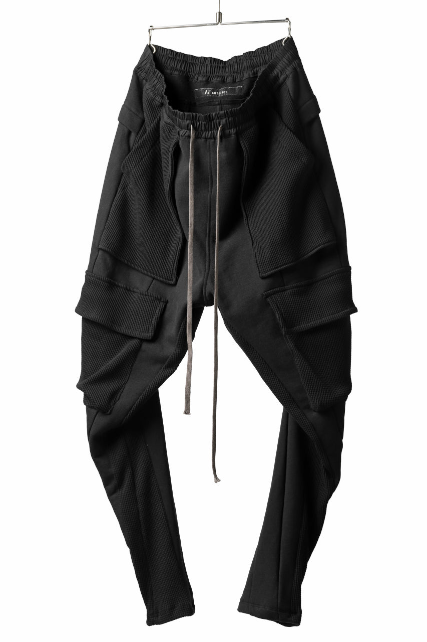 A.F ARTEFACT MILITARY JODHPURS PANTS / MEDIUM SWEAT & WAFFLE (BLACK)