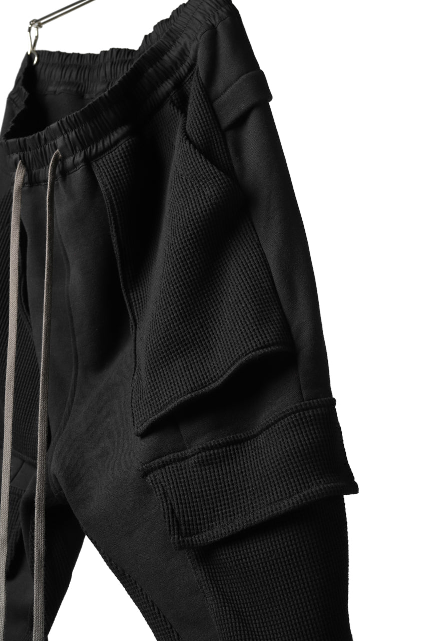 A.F ARTEFACT MILITARY JODHPURS PANTS / MEDIUM SWEAT & WAFFLE (BLACK)