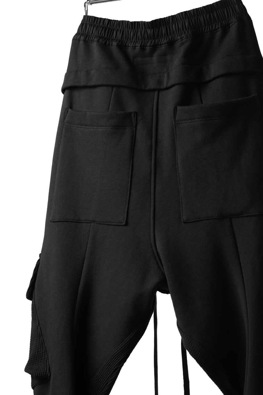 A.F ARTEFACT MILITARY JODHPURS PANTS / MEDIUM SWEAT & WAFFLE (BLACK)