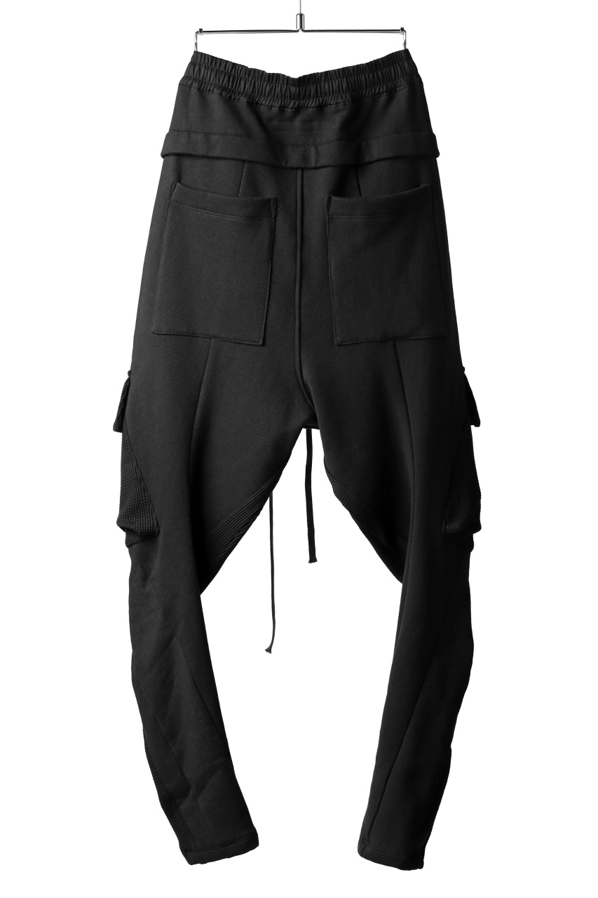 A.F ARTEFACT MILITARY JODHPURS PANTS / MEDIUM SWEAT & WAFFLE (BLACK)