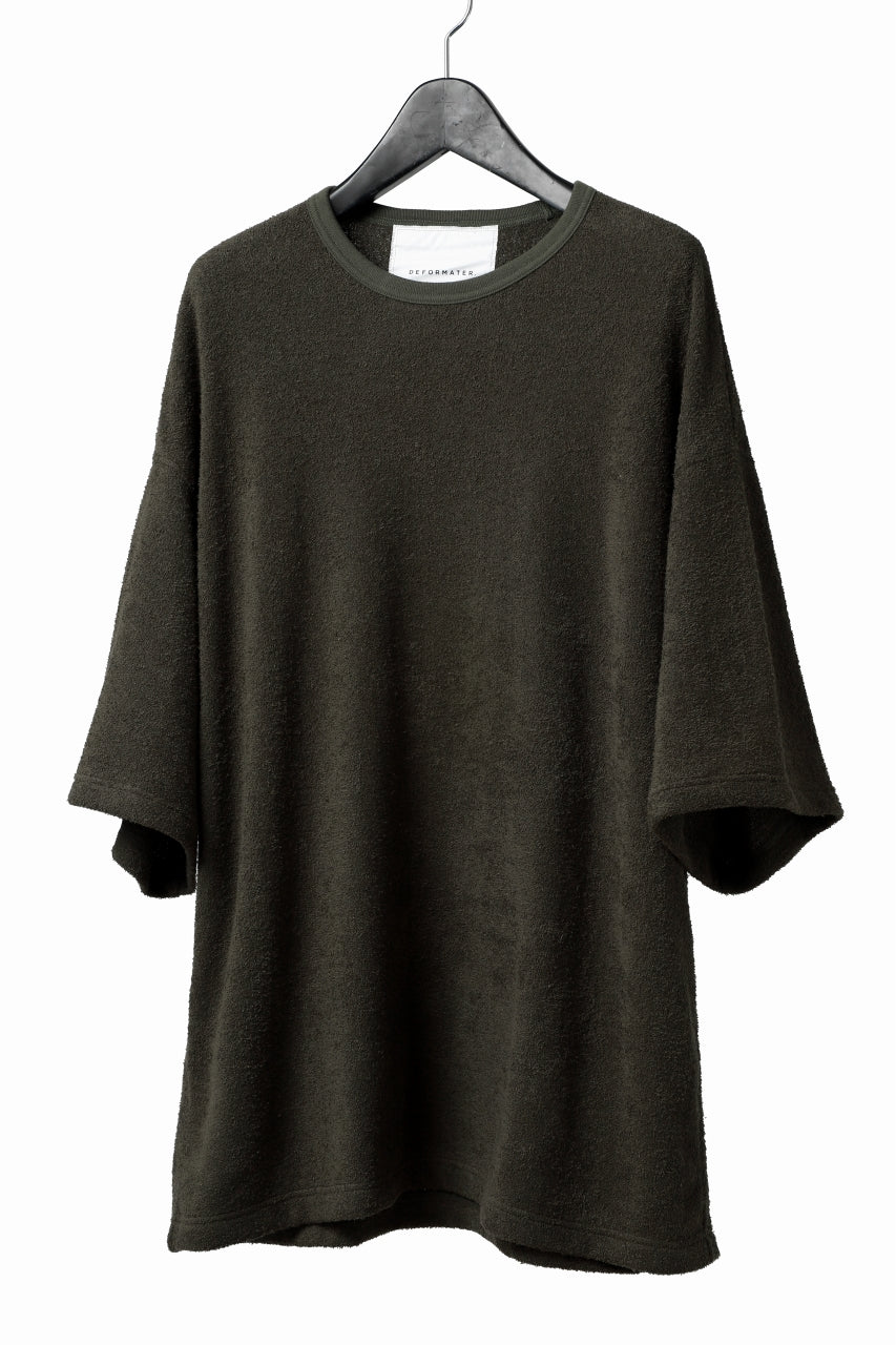 Load image into Gallery viewer, DEFORMATER.® OVER SIZED TOPS / DOUBLE SIDED SOFT PILE (KHAKI)
